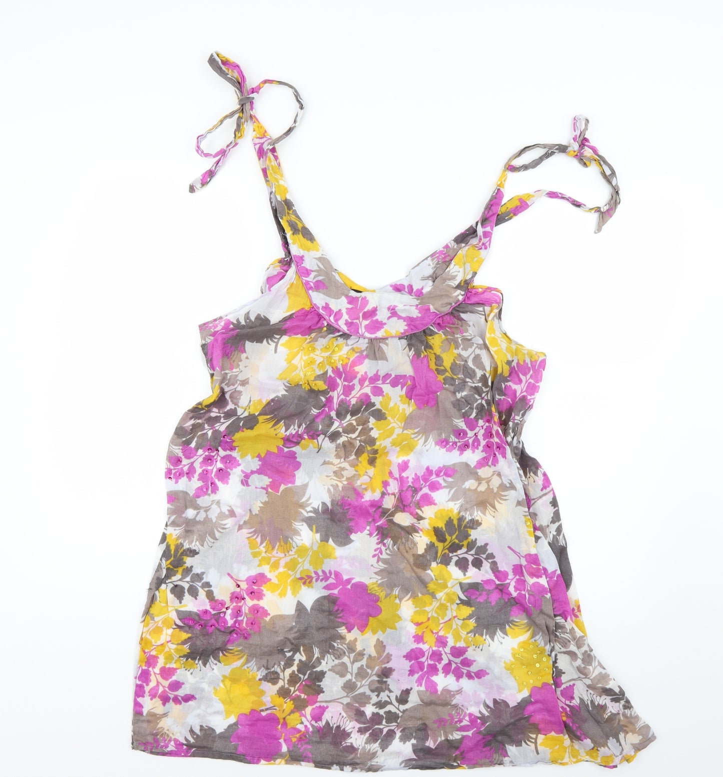 Atmosphere Womens Multicoloured Floral  Basic T-Shirt Size L