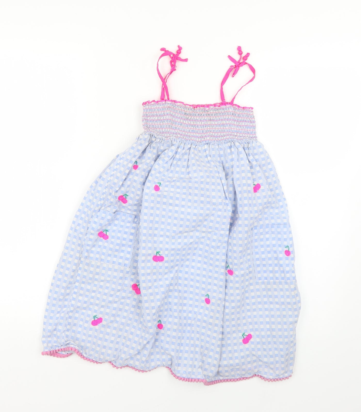 Angels Girls Multicoloured Check  Fit & Flare  Size 7-8 Years