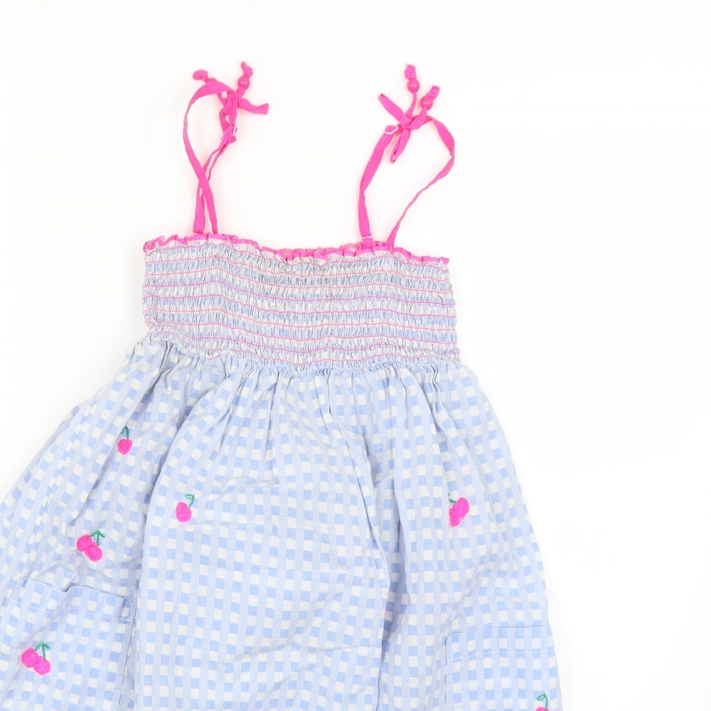 Angels Girls Multicoloured Check  Fit & Flare  Size 7-8 Years