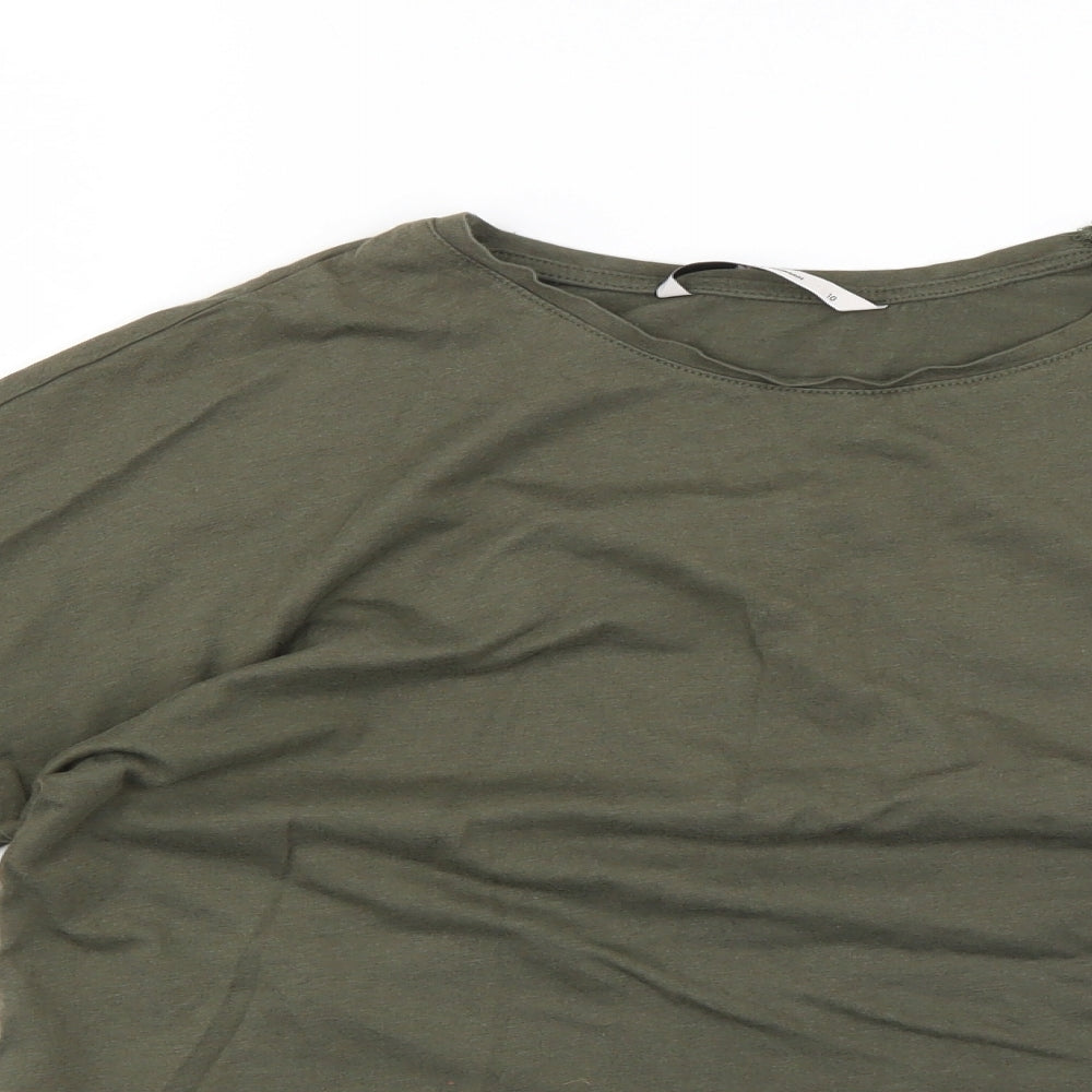 TU Womens Green   Basic T-Shirt Size 10