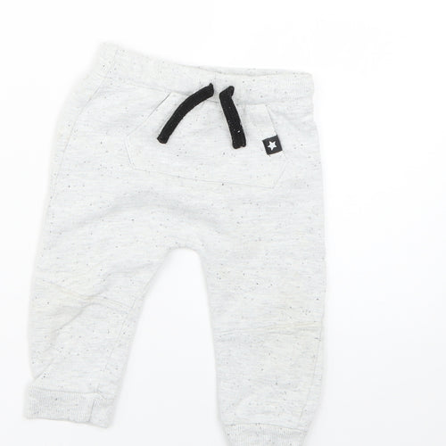 F&F Baby Grey   Cropped Trousers Size 9-12 Months