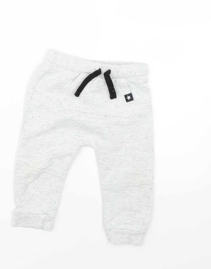F&F Baby Grey   Cropped Trousers Size 9-12 Months