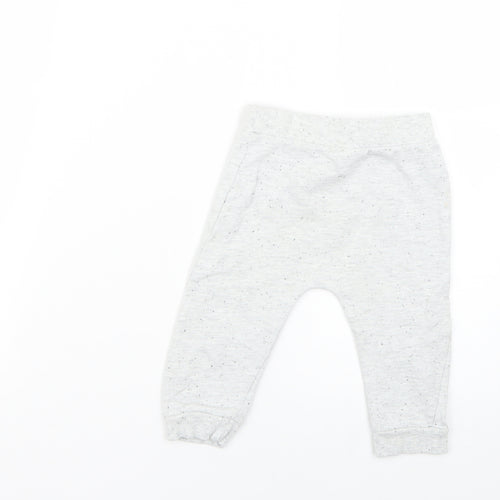 F&F Baby Grey   Cropped Trousers Size 9-12 Months