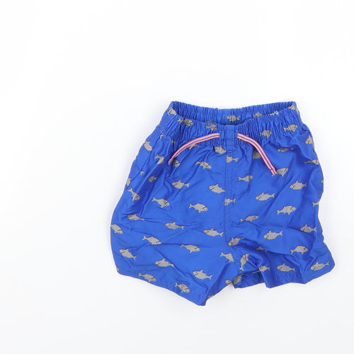Primark Baby Blue Geometric  Cropped Trousers Size 18-24 Months