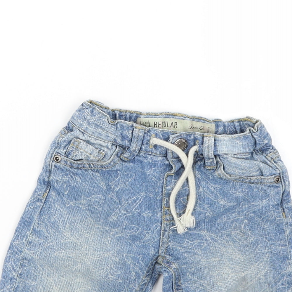 Denim & Co. Boys Blue   Cropped Jeans Size 2-3 Years
