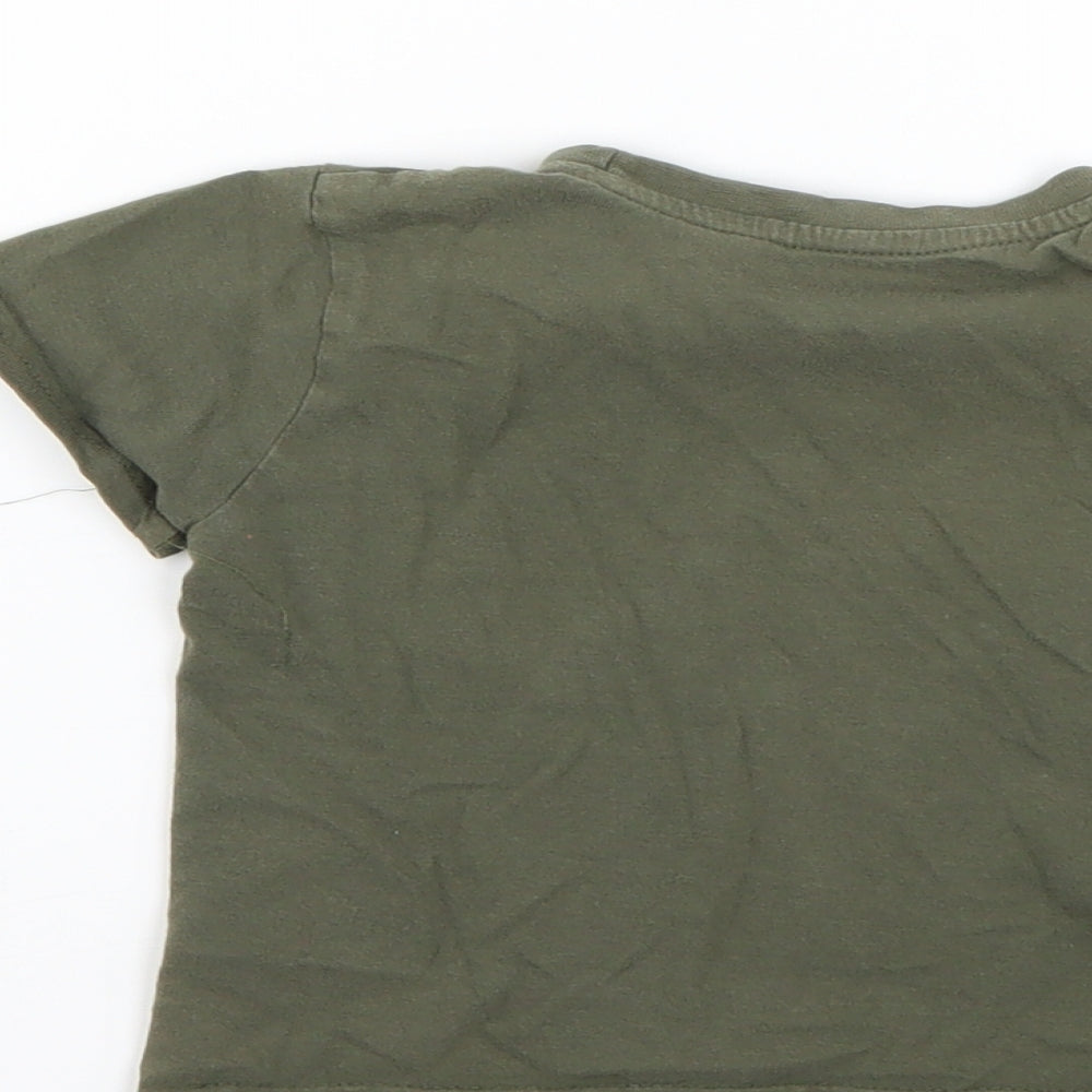 Primark Baby Green Geometric  Basic T-Shirt Size 18-24 Months