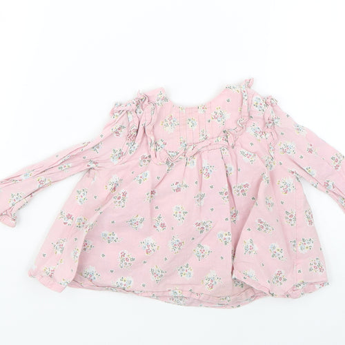Monsoon Baby Pink Floral  Fit & Flare  Size 6-9 Months