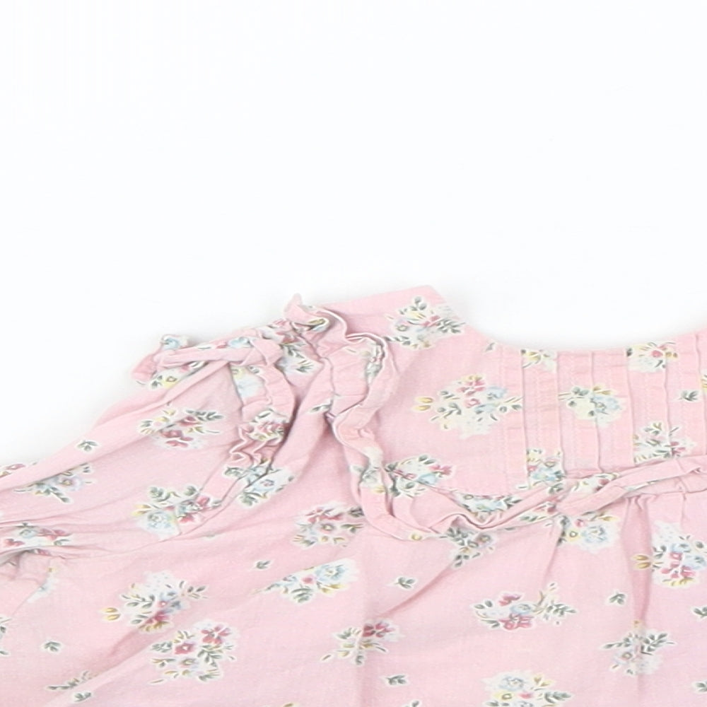 Monsoon Baby Pink Floral  Fit & Flare  Size 6-9 Months