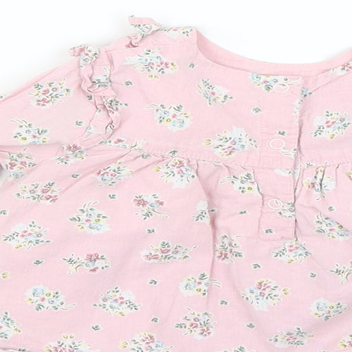 Monsoon Baby Pink Floral  Fit & Flare  Size 6-9 Months