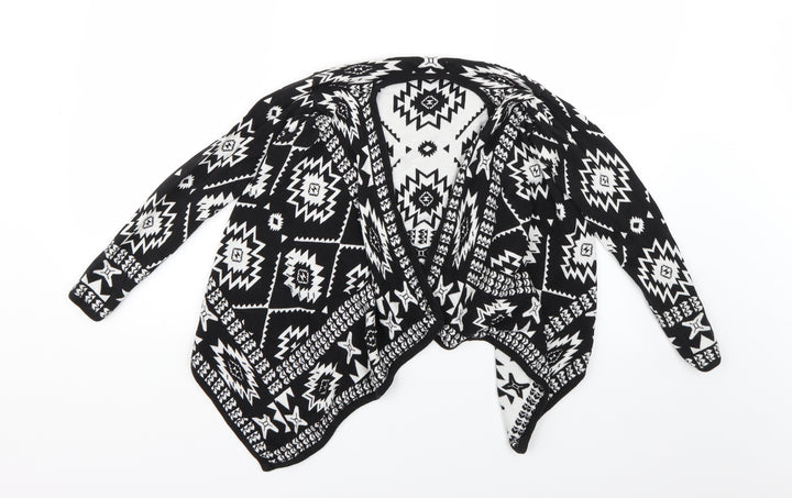 H&M Girls Multicoloured Geometric Cardigan Jumper Size 9-10 Years