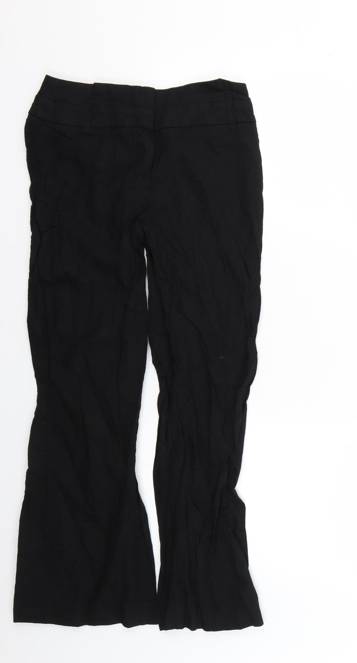 Principles Womens Black Trousers Size 6 L24 in