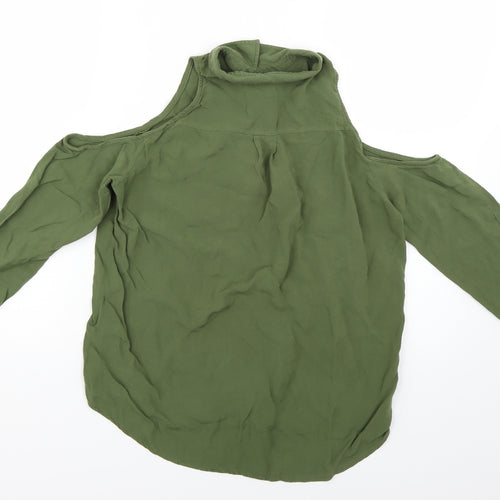 H&M Womens Green   Basic Blouse Size 6