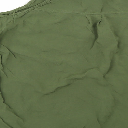 H&M Womens Green   Basic Blouse Size 6