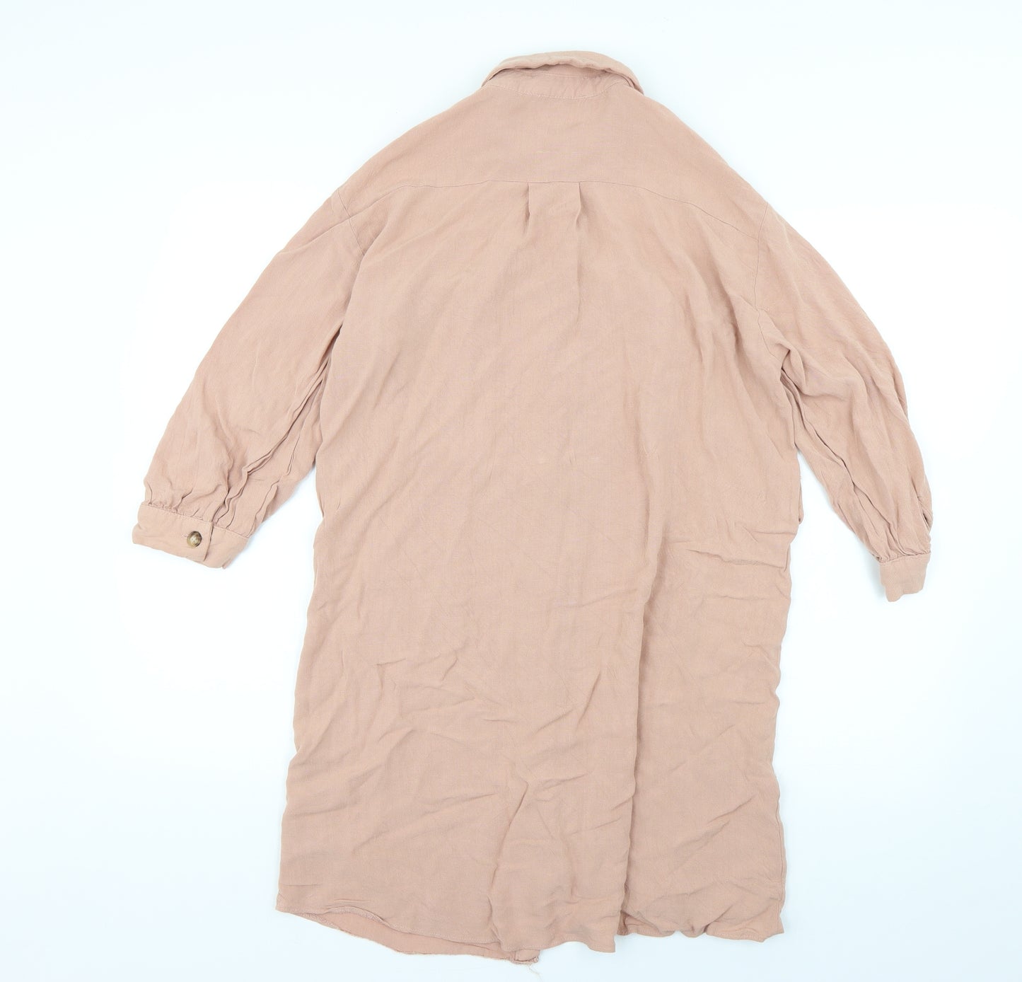 Primark Womens Pink Colourblock  Shirt Dress  Size 10