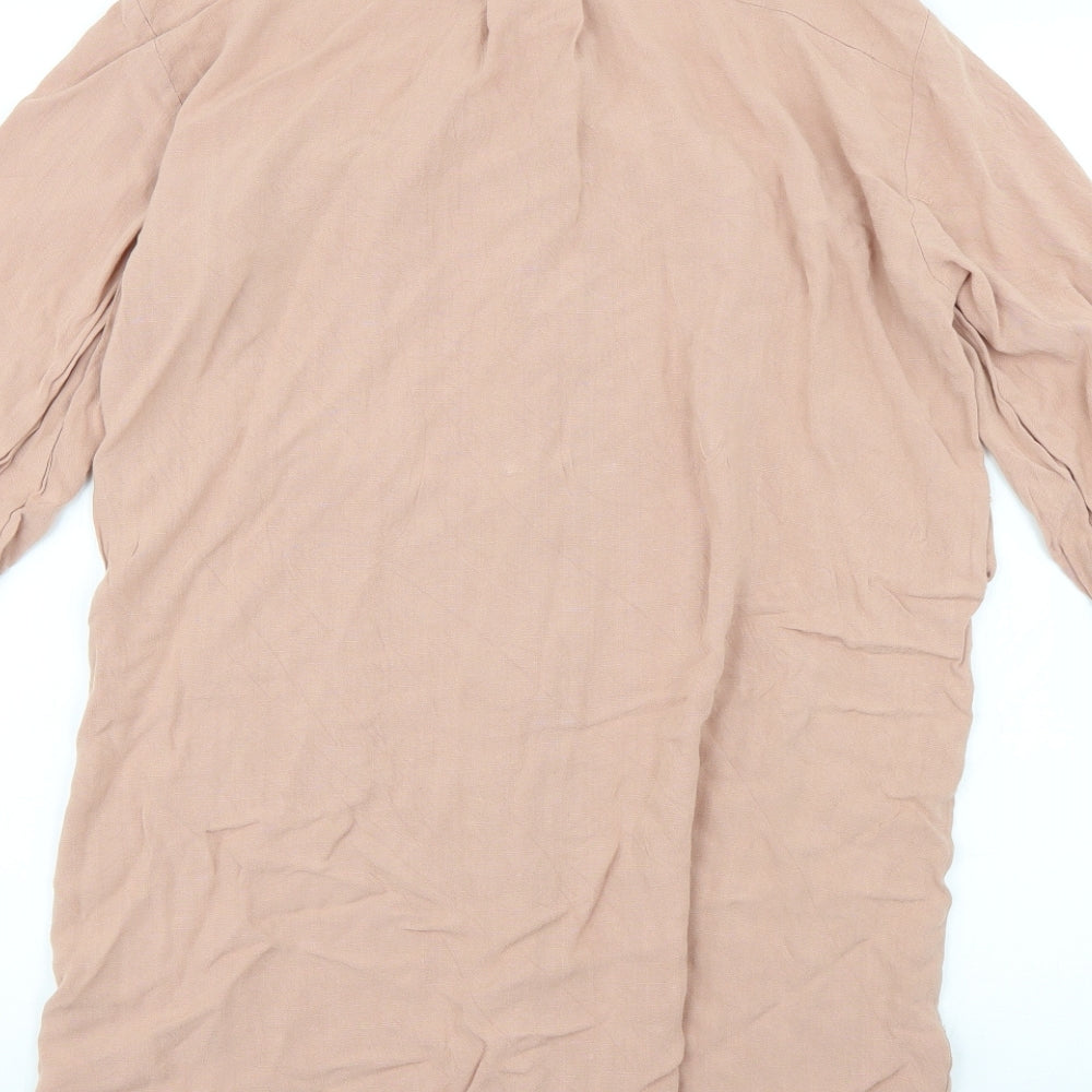 Primark Womens Pink Colourblock  Shirt Dress  Size 10