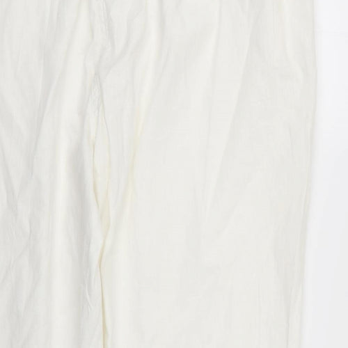 Marks and Spencer Womens White   Trousers  Size 20 L25 in
