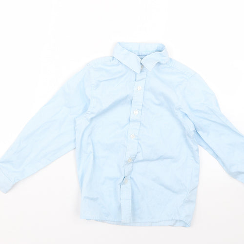 name it Boys Blue Striped  Basic Button-Up Size 5-6 Years