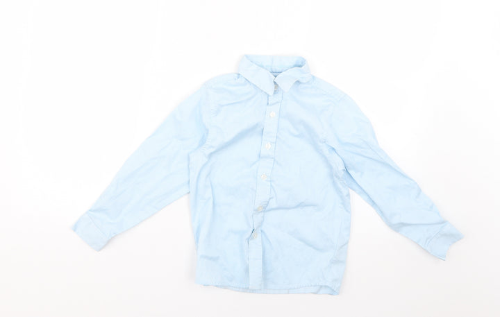 name it Boys Blue Striped  Basic Button-Up Size 5-6 Years