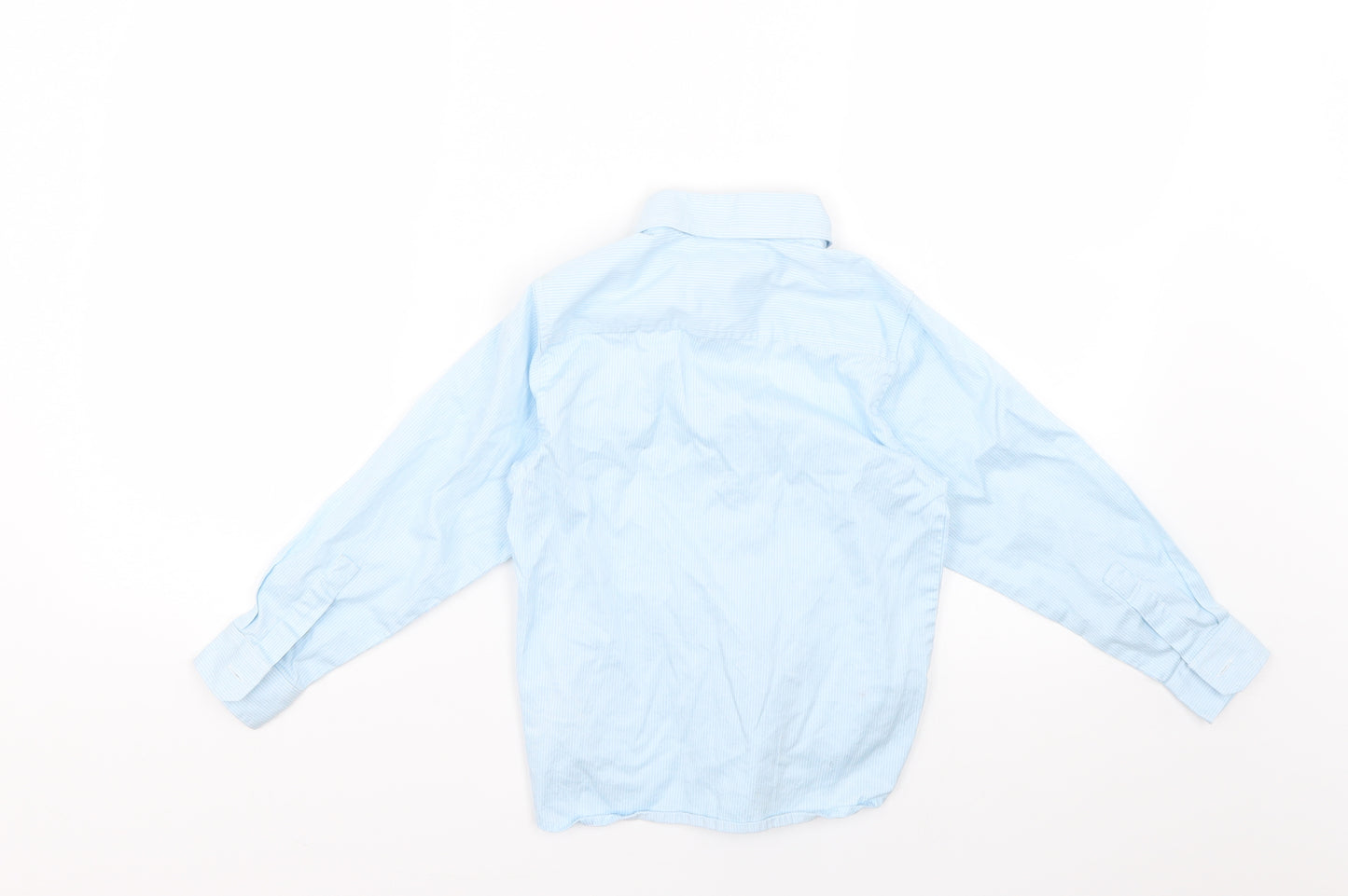 name it Boys Blue Striped  Basic Button-Up Size 5-6 Years