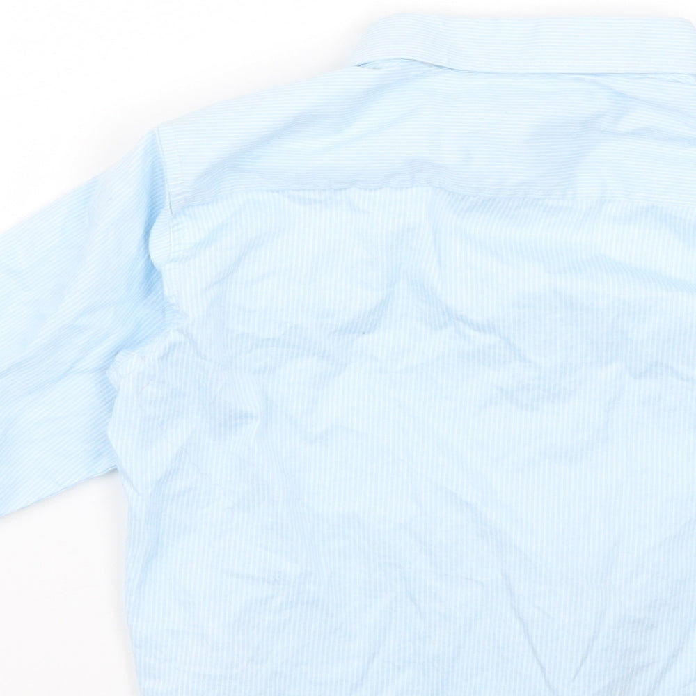 name it Boys Blue Striped  Basic Button-Up Size 5-6 Years