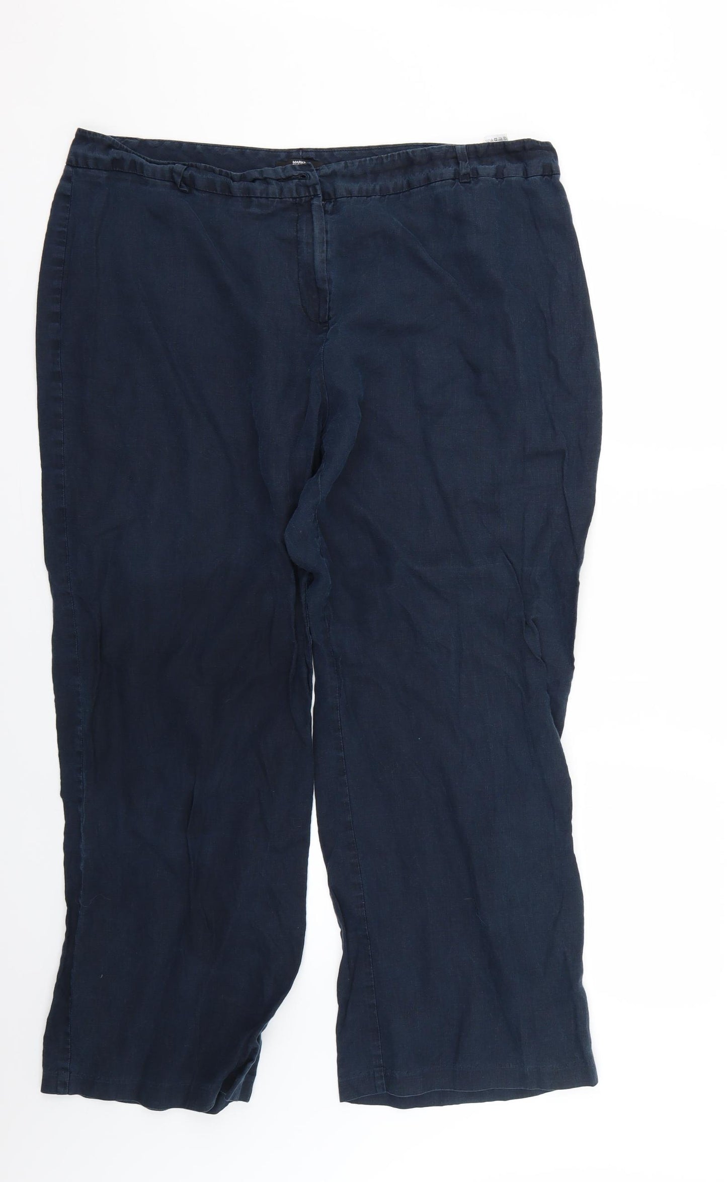 Marks and Spencer Womens Blue   Trousers  Size 20 L26 in