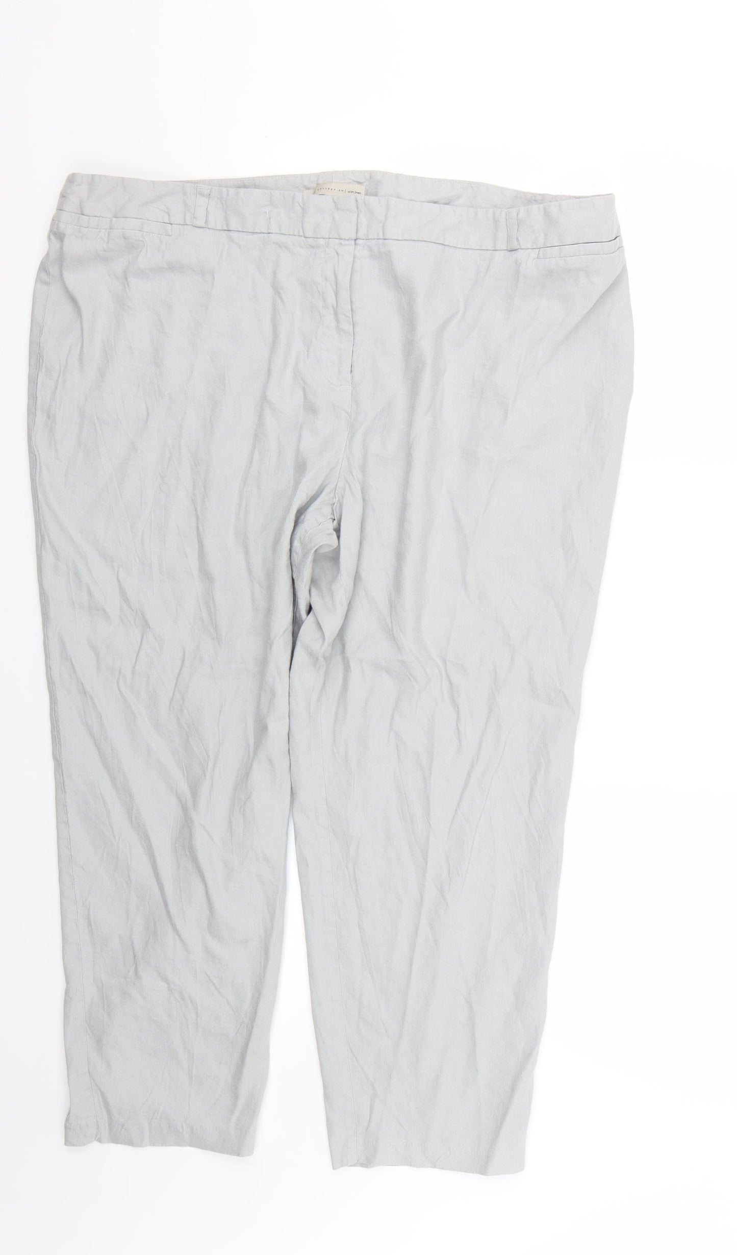 Marks and Spencer Womens Grey   Trousers  Size 22 L22 in