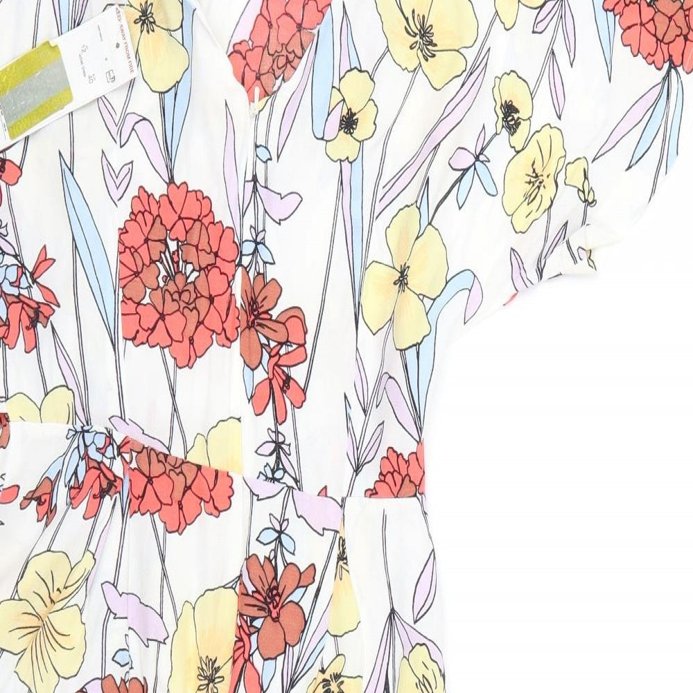 F&F Womens Multicoloured Floral  Fit & Flare  Size 12