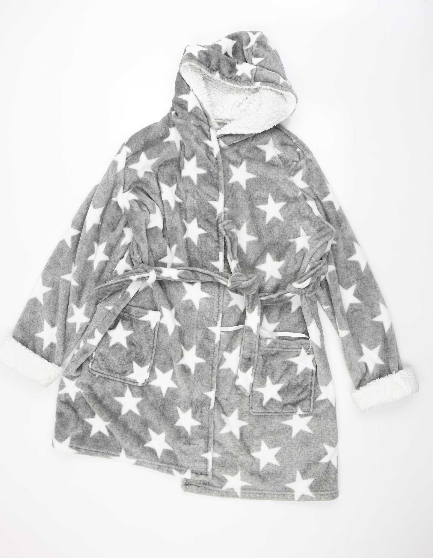 NEXT Womens Grey Solid  Babydoll Robe Size XL