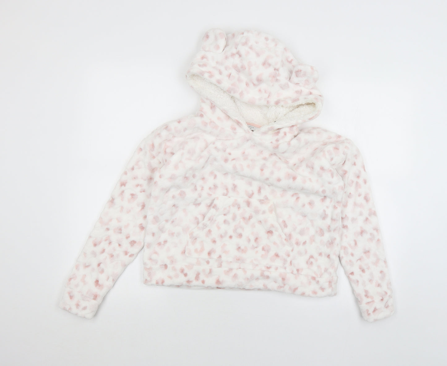 New Look Womens White   Pullover Hoodie Size S