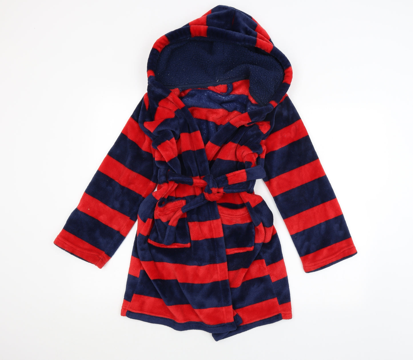 Nutmeg Girls Red Striped  Cami Robe Size 10-11 Years