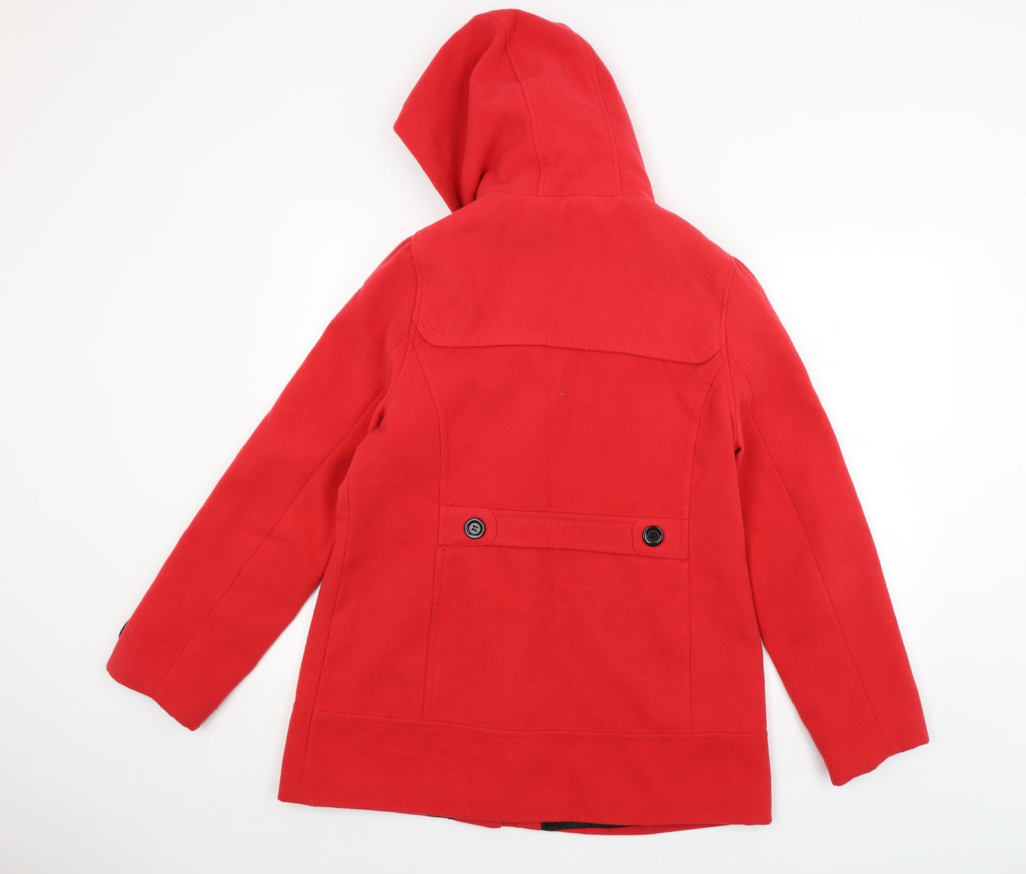 New Look Womens Red   Parka Coat Size 16