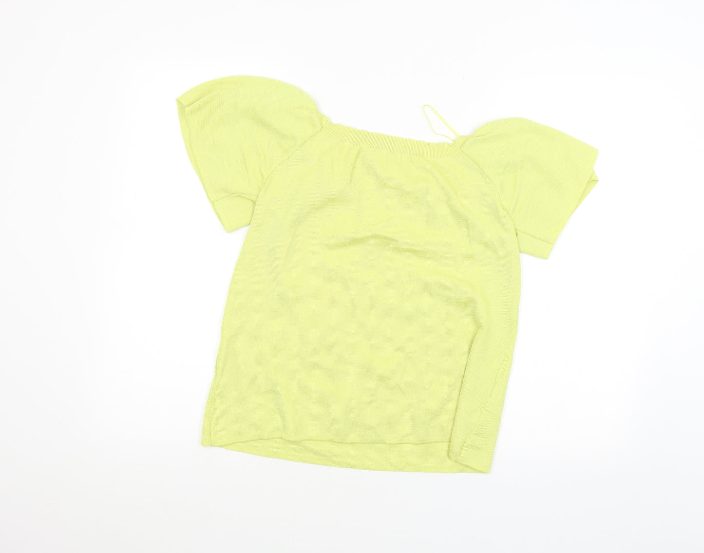 Yu Womens Yellow   Basic T-Shirt Size 12