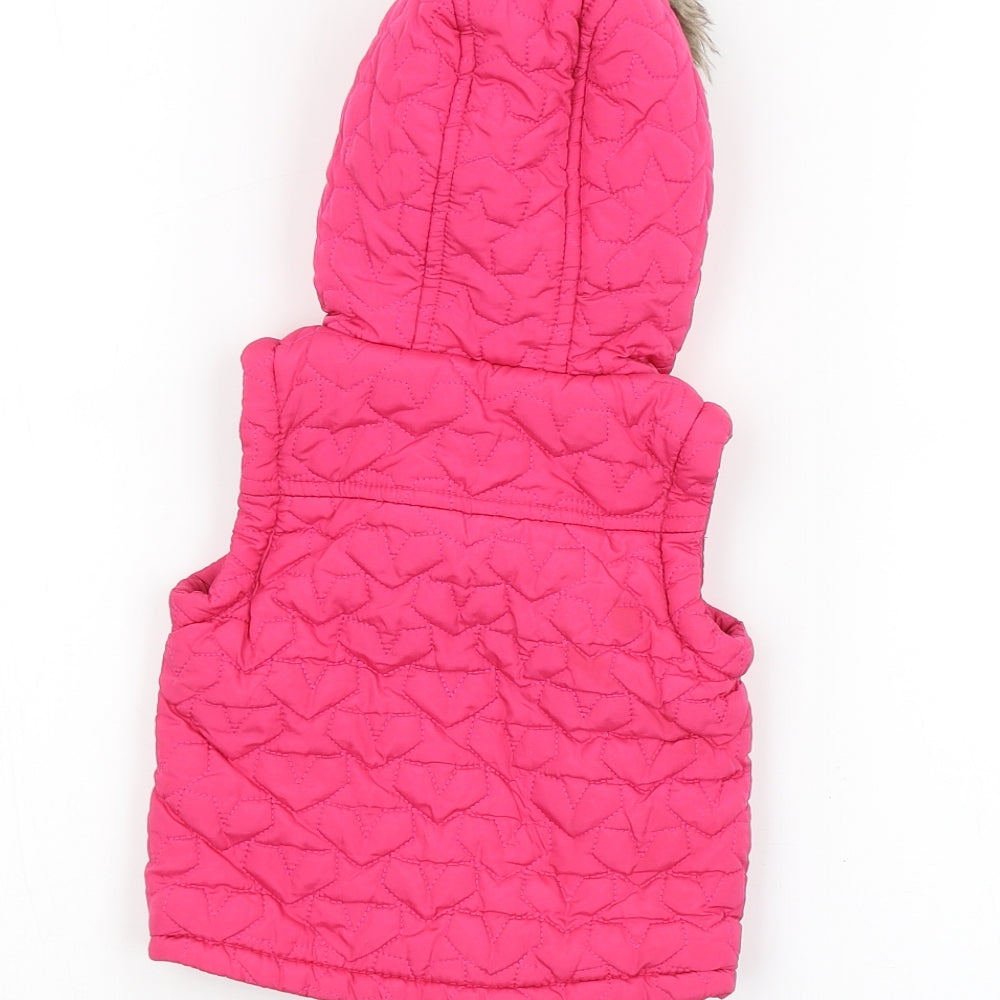 F&F Baby Pink   Parka Coat Size 6-9 Months
