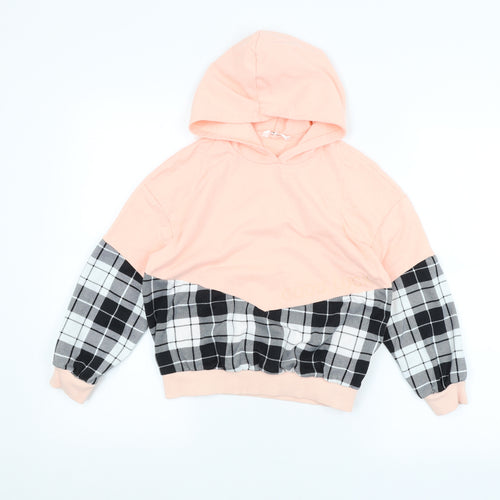 SheIn Girls Pink   Pullover Hoodie Size 10 Years