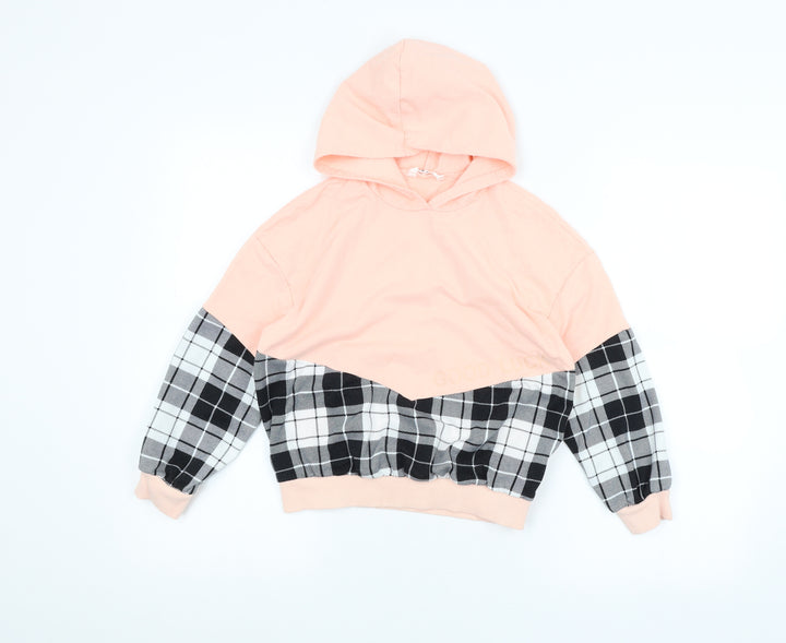 SheIn Girls Pink Pullover Hoodie Size 10 Years