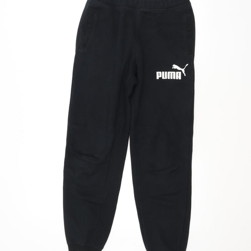 PUMA Boys Black   Sweatpants Trousers Size XL