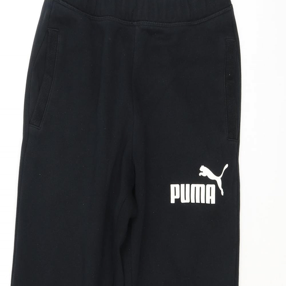 PUMA Boys Black   Sweatpants Trousers Size XL