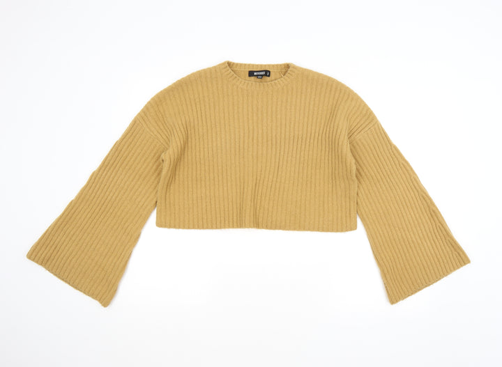 Missguided Womens Yellow Pullover Jumper Size 6