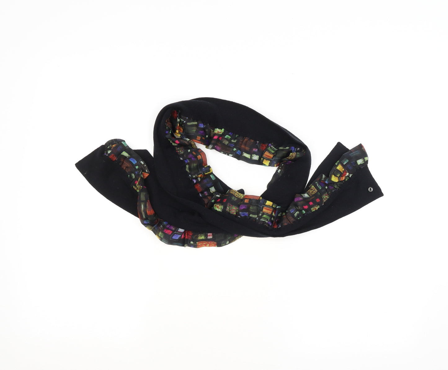 Preworn Womens Black    Scarf