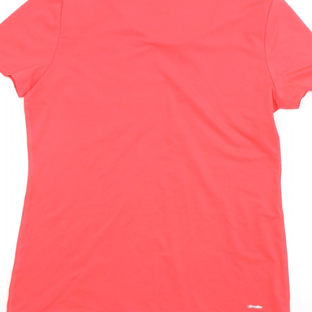 adidas Womens Orange   Basic T-Shirt Size 12