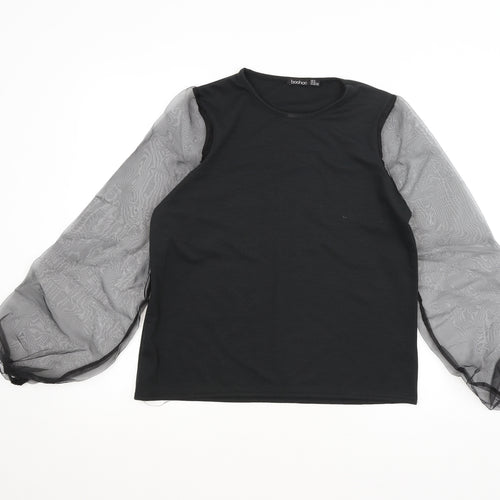Boohoo Womens Black   Pullover Jumper Size 6