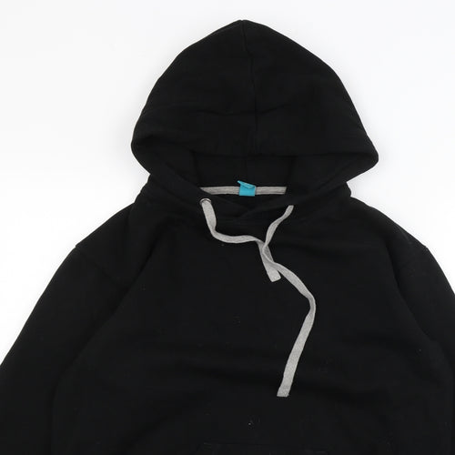 Spreadshirt Mens Black   Pullover Hoodie Size S