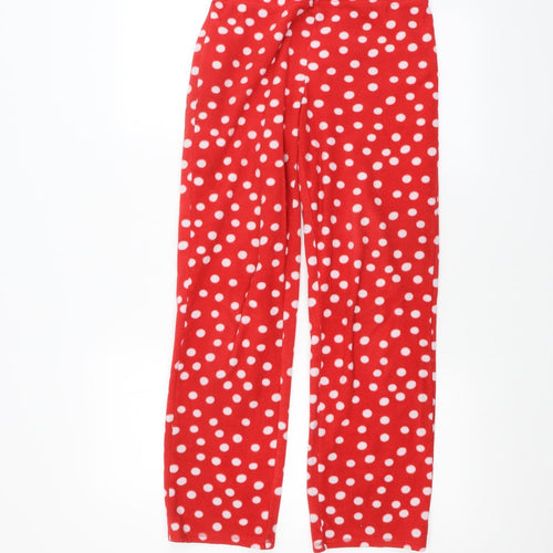 George Womens Red Polka Dot  Sweatpants Trousers Size 8 L25 in