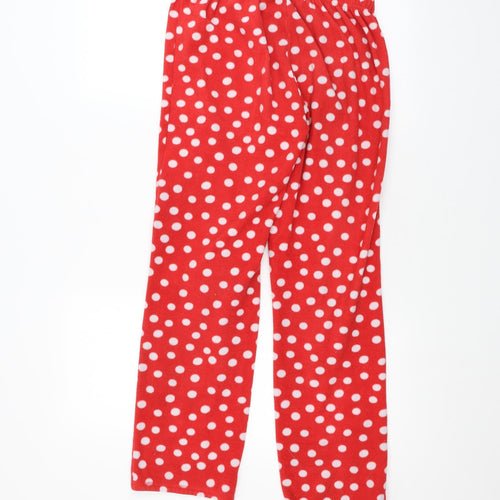 George Womens Red Polka Dot  Sweatpants Trousers Size 8 L25 in