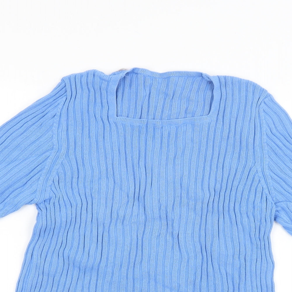 st michael Womens Blue   Basic T-Shirt Size 12