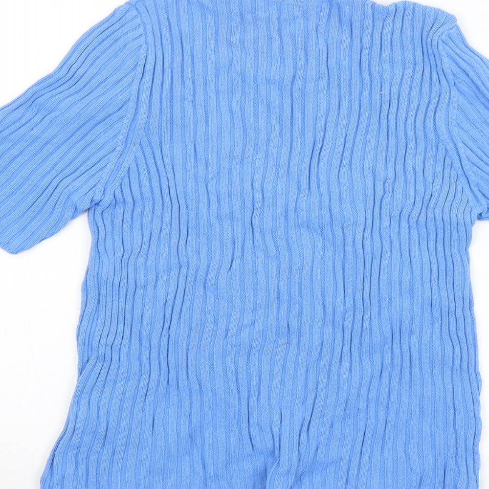 st michael Womens Blue   Basic T-Shirt Size 12