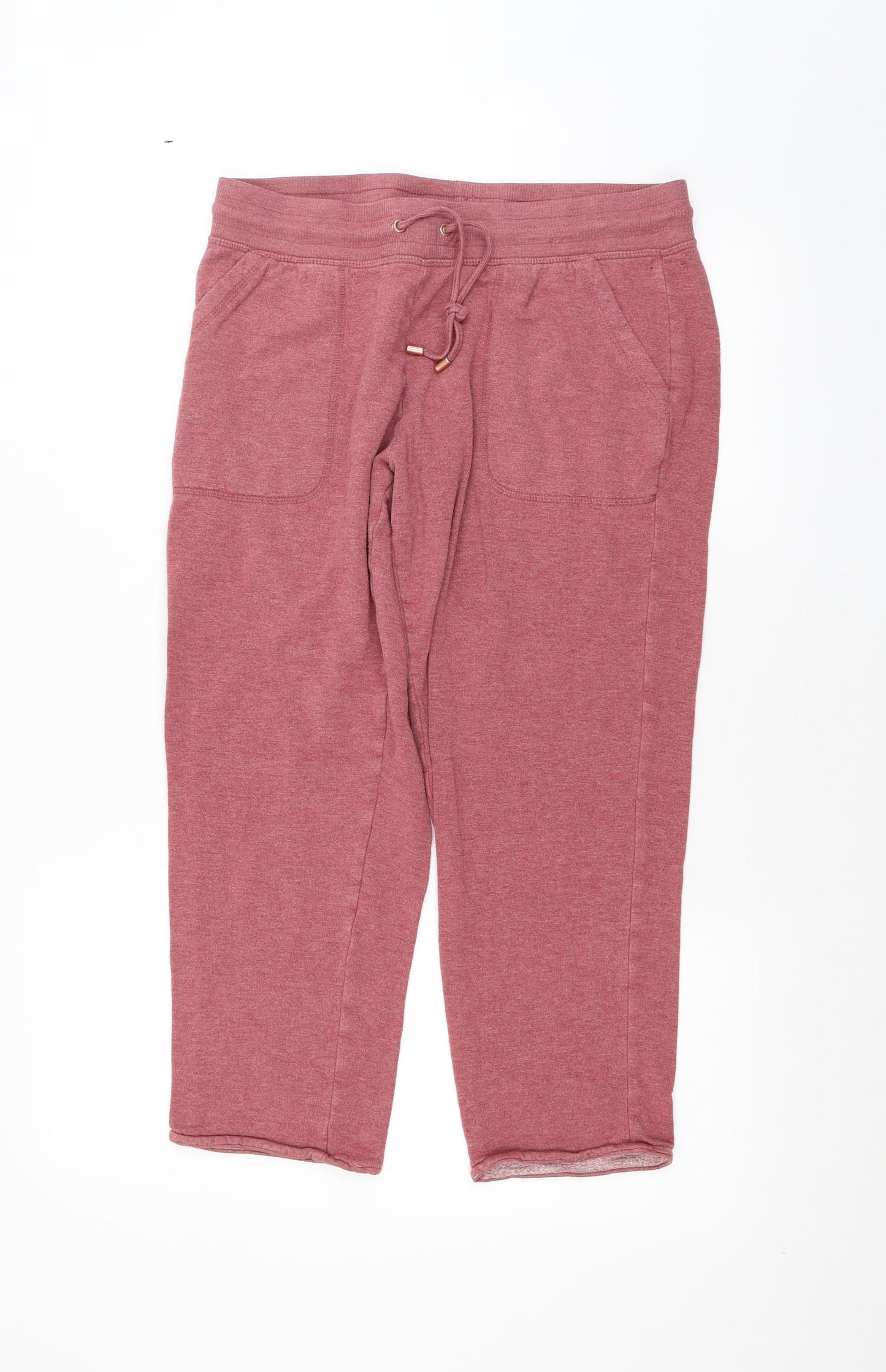 George Womens Red   Sweatpants Trousers Size 12 L21 in - Cropped leg