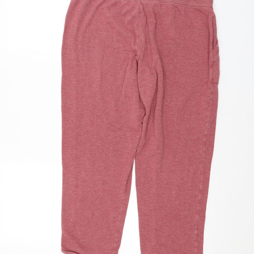 George Womens Red   Sweatpants Trousers Size 12 L21 in - Cropped leg