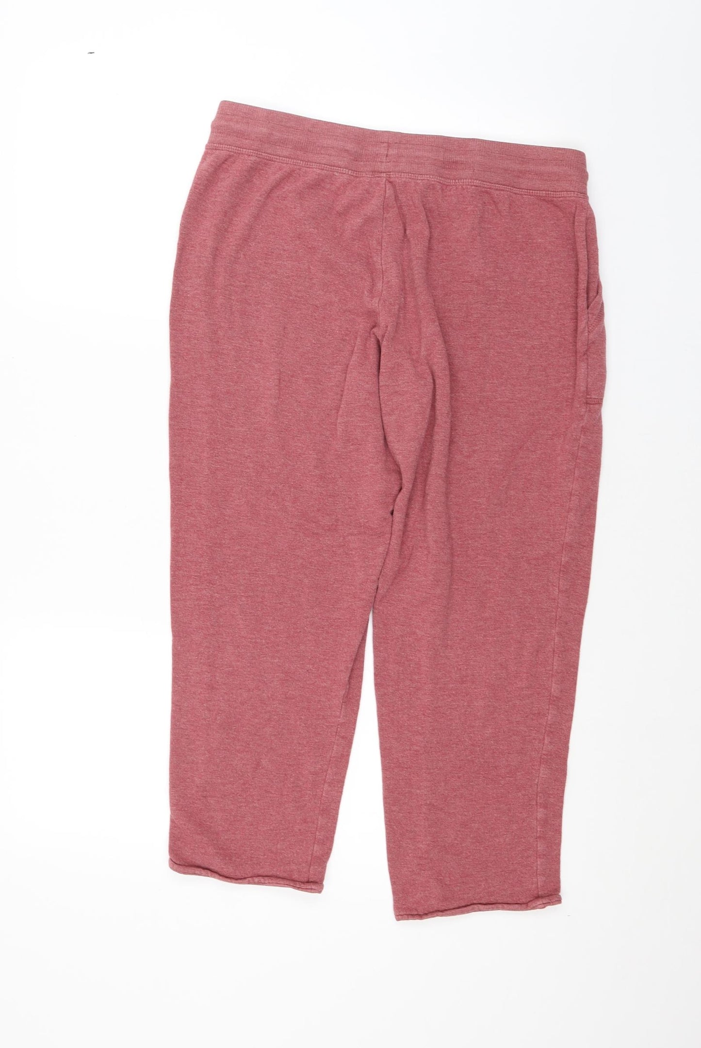 George Womens Red   Sweatpants Trousers Size 12 L21 in - Cropped leg