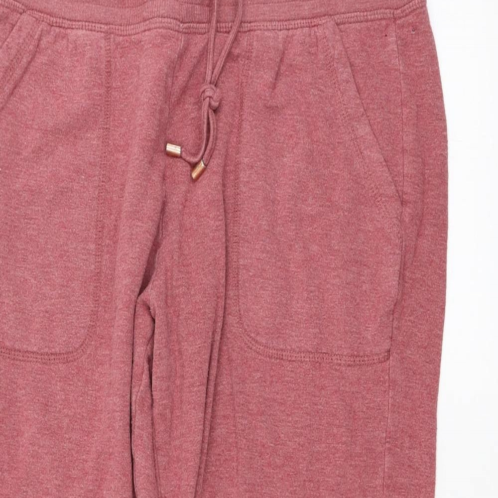 George Womens Red   Sweatpants Trousers Size 12 L21 in - Cropped leg